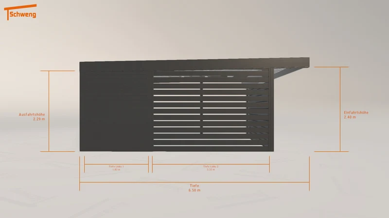 #DE Schweng Flachdachcarport C600 (ID rj5wmz) #MTG