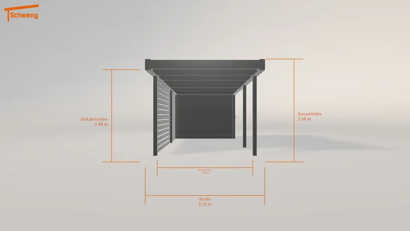 #DE Schweng Flachdachcarport C600 (ID n5d787) #MTG