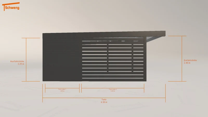#DE Schweng Flachdachcarport C600 (ID v4j5nj) #MTG