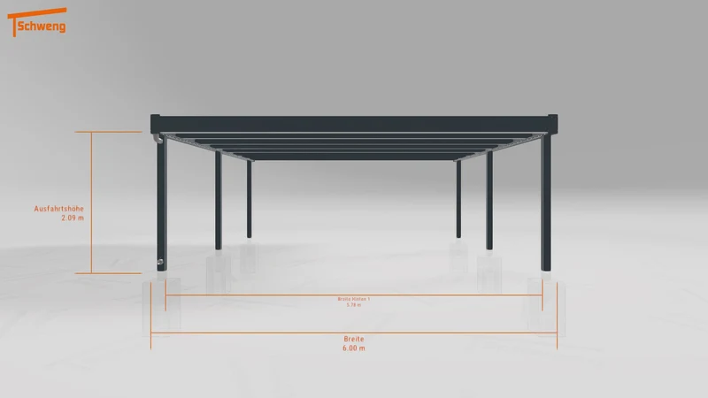 #DE Schweng Flachdachcarport C600+ (ID mjrdp8)