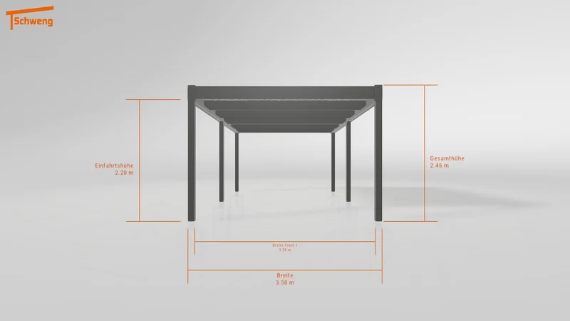 #DE Schweng Flachdachcarport C600 (ID zbxv5z)