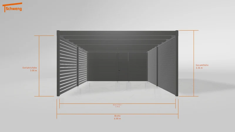 #DE Schweng Flachdachcarport C600 (ID v4r3qy) #MTG