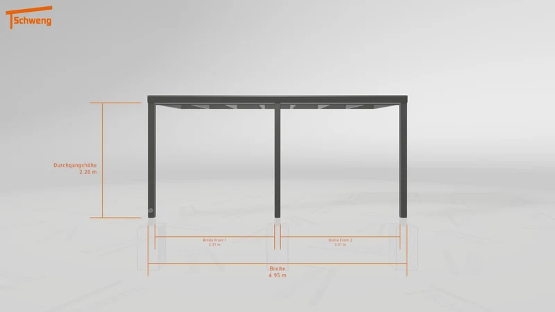 #DE Schweng Terrassenüberdachung S400 (ID qdwr3p)
