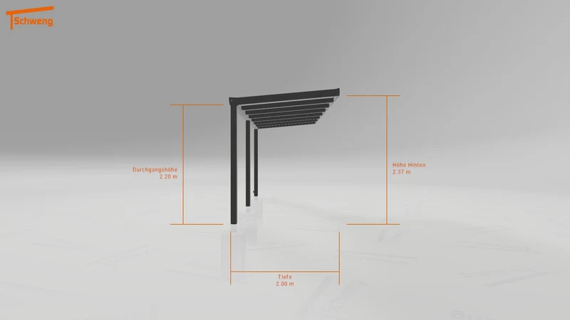 #DE Schweng Terrassenüberdachung S400 (ID qdwr3p)