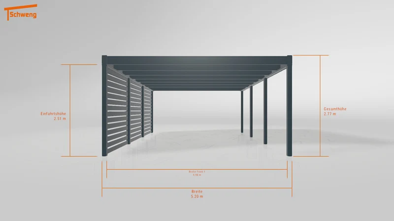 #DE Schweng Flachdachcarport C600 (ID pbjk8y) #MTG