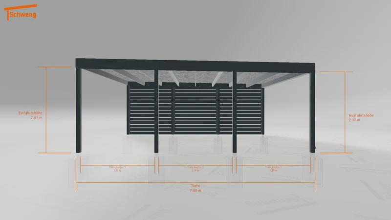 #DE Schweng Flachdachcarport C600 (ID pbjk8y) #MTG