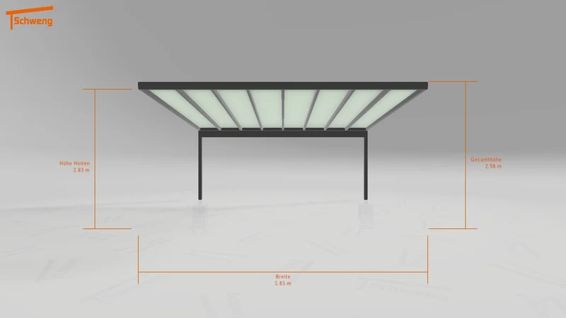 #AT Schweng Pultdachcarport S400 (ID 7754nj) #MTG