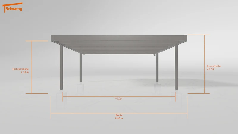 #DE Schweng Flachdachcarport C600+ (ID g7gwmq) #MTG