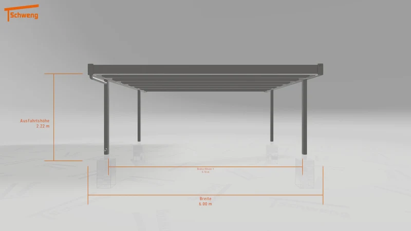 #DE Schweng Flachdachcarport C600+ (ID g7gwmq) #MTG