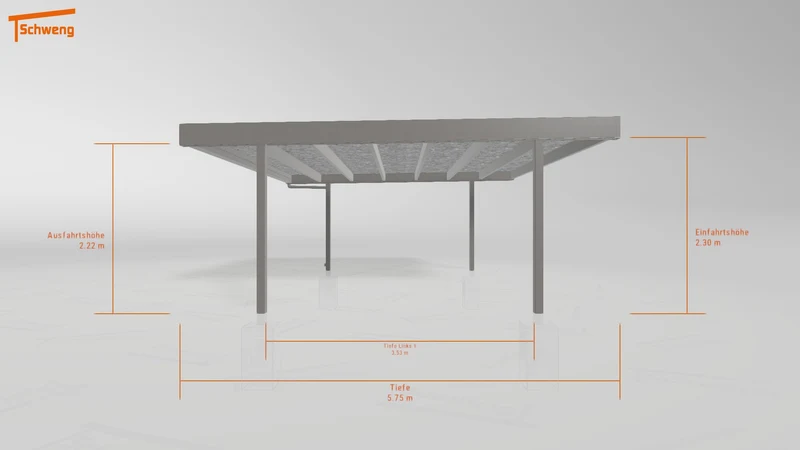 #DE Schweng Flachdachcarport C600+ (ID g7gwmq) #MTG
