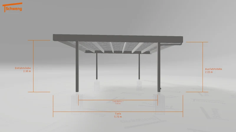 #DE Schweng Flachdachcarport C600+ (ID g7gwmq) #MTG