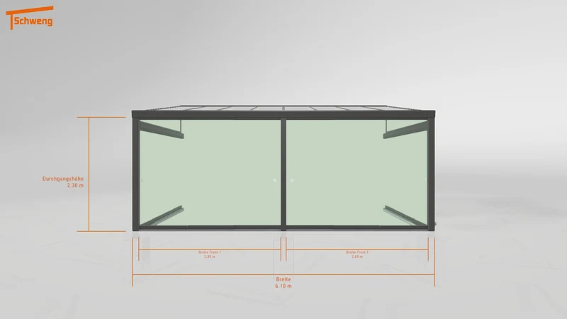 #DE Schweng Terrassenüberdachung S400 (ID w3n8zr)