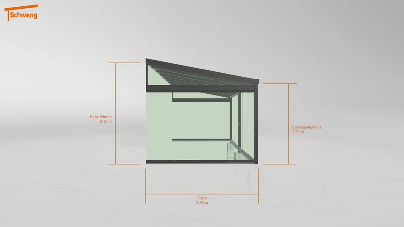 #DE Schweng Terrassenüberdachung S400 (ID w3n8zr)