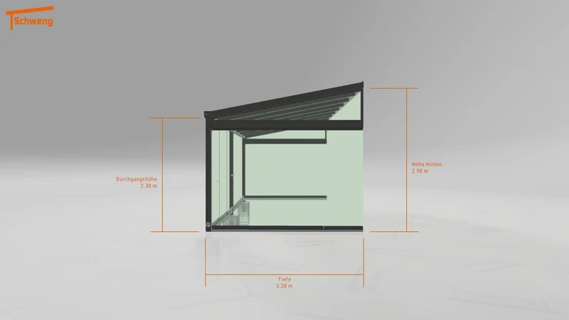 #DE Schweng Terrassenüberdachung S400 (ID w3n8zr)