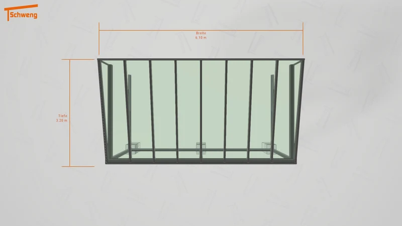 #DE Schweng Terrassenüberdachung S400 (ID w3n8zr)