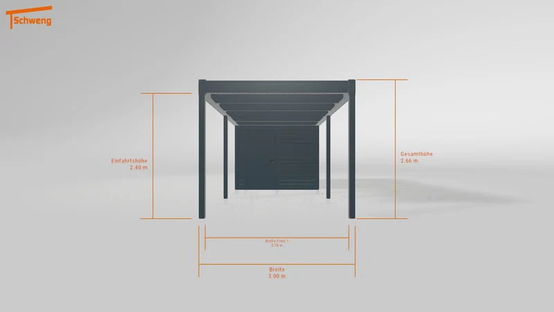 #DE Schweng Flachdachcarport C600 (ID mjrjkj) #MTG