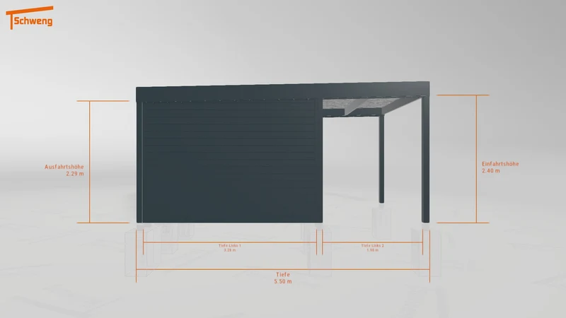 #DE Schweng Flachdachcarport C600 (ID zbxb9v) #MTG