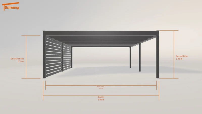 #DE Schweng Flachdachcarport C600+ (ID 85r2dj) #MTG