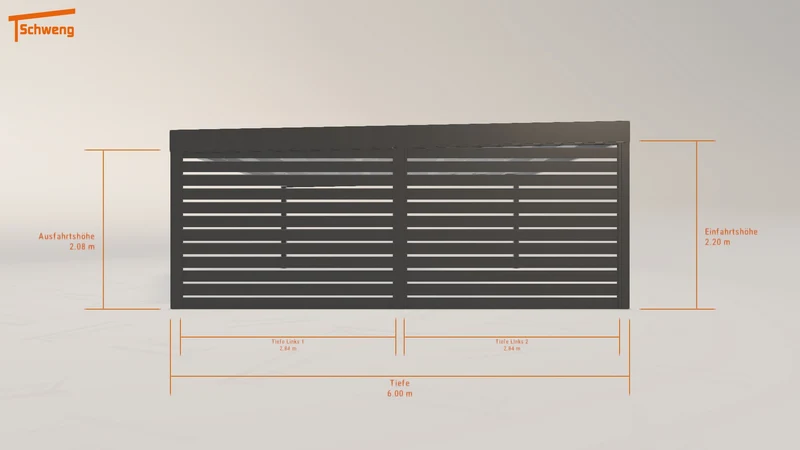 #DE Schweng Flachdachcarport C600+ (ID 85r2dj) #MTG