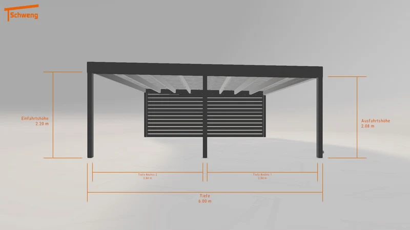 #DE Schweng Flachdachcarport C600+ (ID 85r2dj) #MTG
