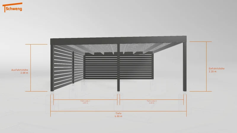 #DE Schweng Flachdachcarport C600+ (ID jj9b7b) #MTG