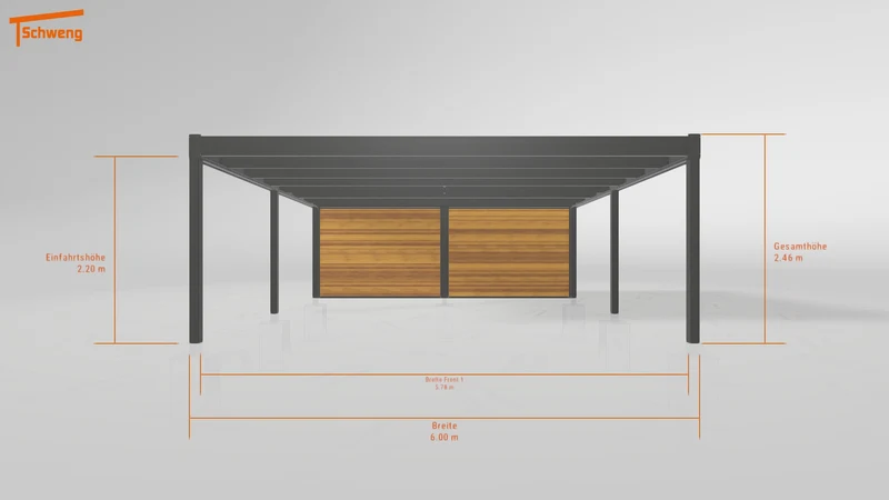 #DE Schweng Flachdachcarport C600+ (ID 9wpg3p) #MTG