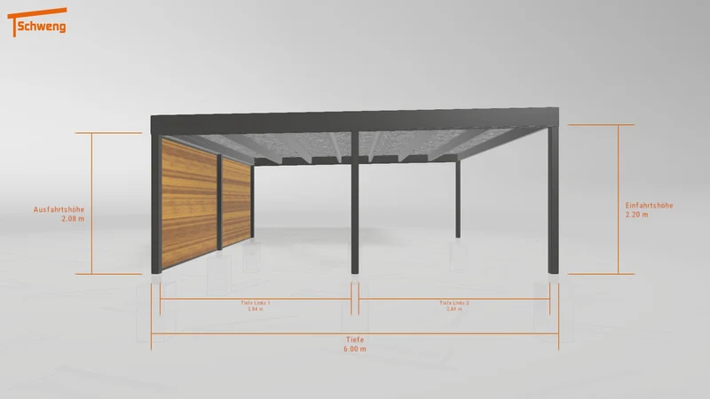 #DE Schweng Flachdachcarport C600+ (ID 9wpg3p) #MTG