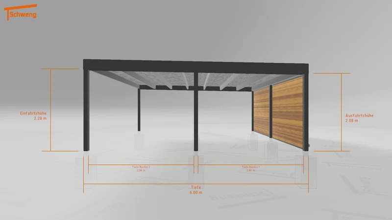 #DE Schweng Flachdachcarport C600+ (ID 9wpg3p) #MTG