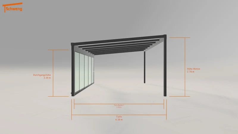#DE Schweng Terrassenüberdachung S400 (ID pbdkp2)