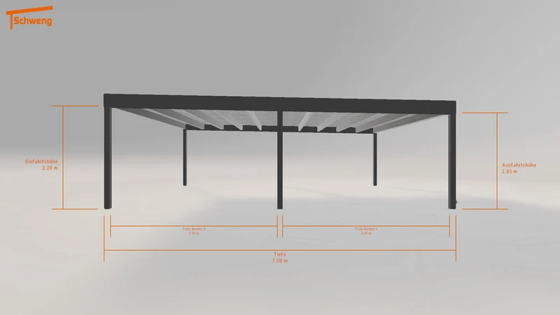 #DE Schweng Flachdachcarport C600+ (ID mjqqy3) #MTG