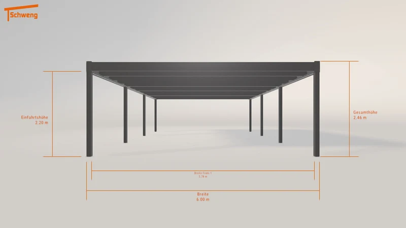 #DE Schweng Flachdachcarport C600 (ID w3ppq7) #MTG
