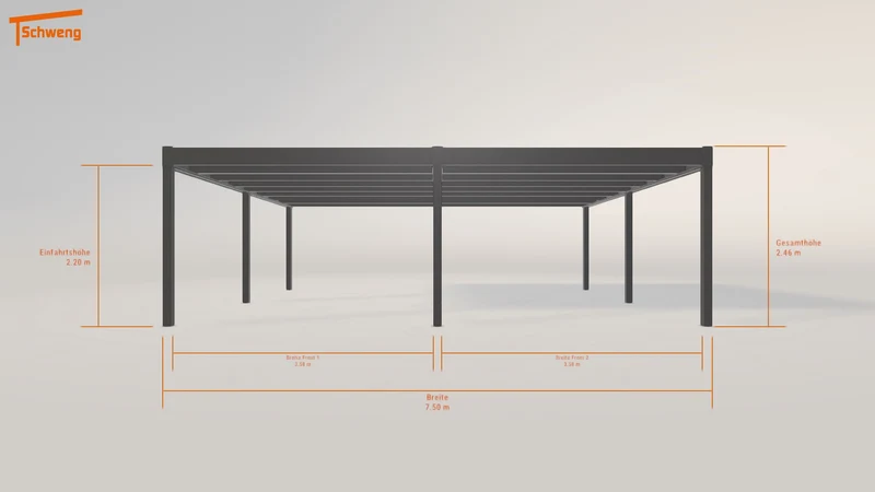 #DE Schweng Flachdachcarport C600+ (ID x733w4) #MTG