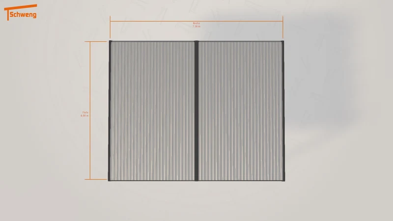 #DE Schweng Flachdachcarport C600+ (ID x733w4) #MTG