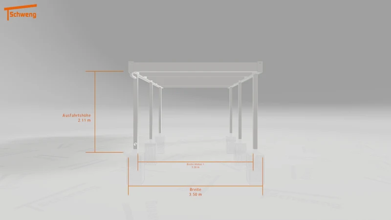 #DE Schweng Flachdachcarport C600 (ID qdwrk8)