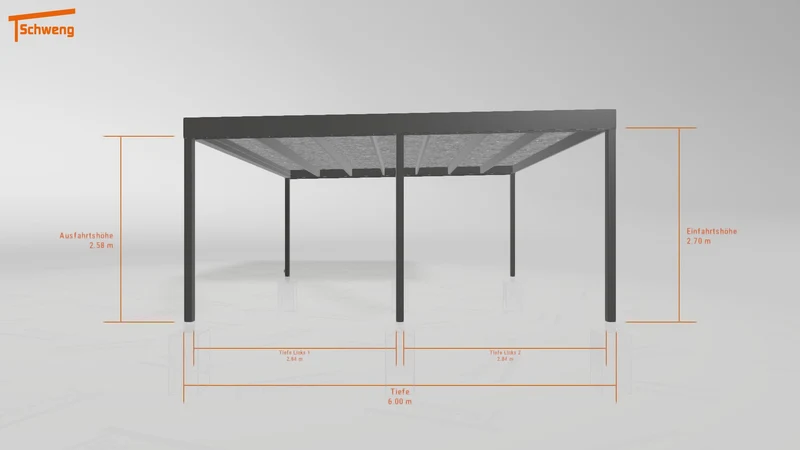 #DE Schweng Flachdachcarport C600 (ID zbgnzy) #MTG