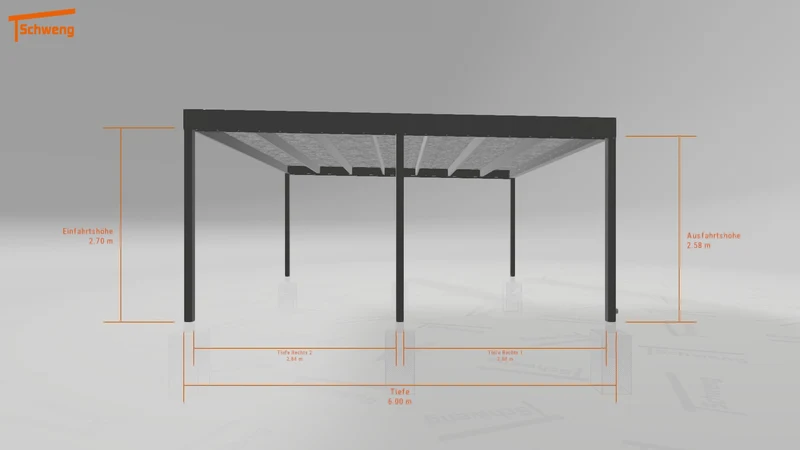 #DE Schweng Flachdachcarport C600 (ID zbgnzy) #MTG