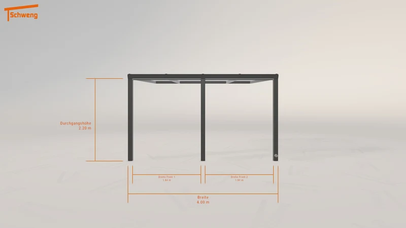 #DE Schweng Terrassenüberdachung S350 (ID 5m8nzk)
