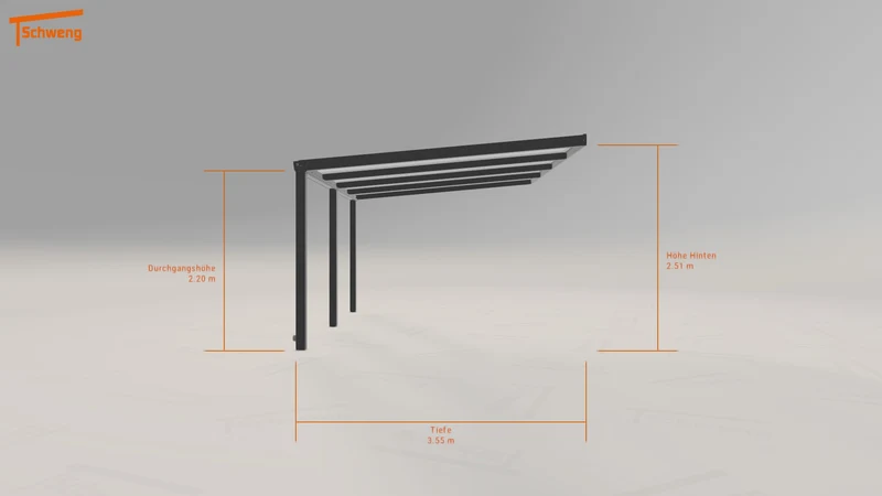 #DE Schweng Terrassenüberdachung S350 (ID 5m8nzk)