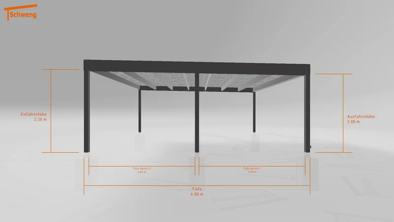 #DE Schweng Flachdachcarport C600 (ID 5m9q8w) #MTG