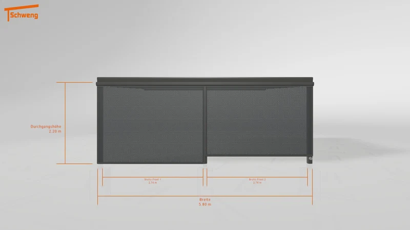 #DE Schweng Terrassenüberdachung S400 (ID yg7xyk)