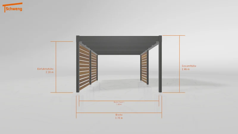 #DE Schweng Flachdachcarport C600 (ID 9wx7y5) #MTG