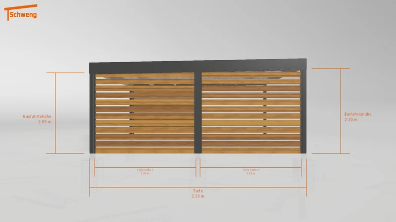 #DE Schweng Flachdachcarport C600 (ID 9wx7y5) #MTG