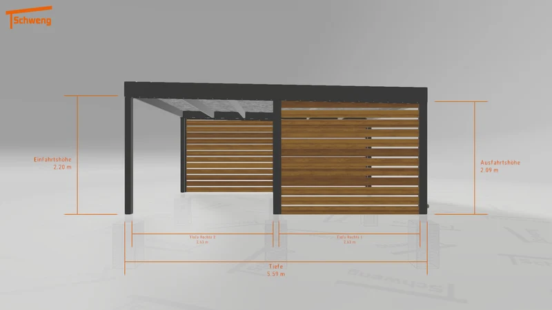 #DE Schweng Flachdachcarport C600 (ID 9wx7y5) #MTG