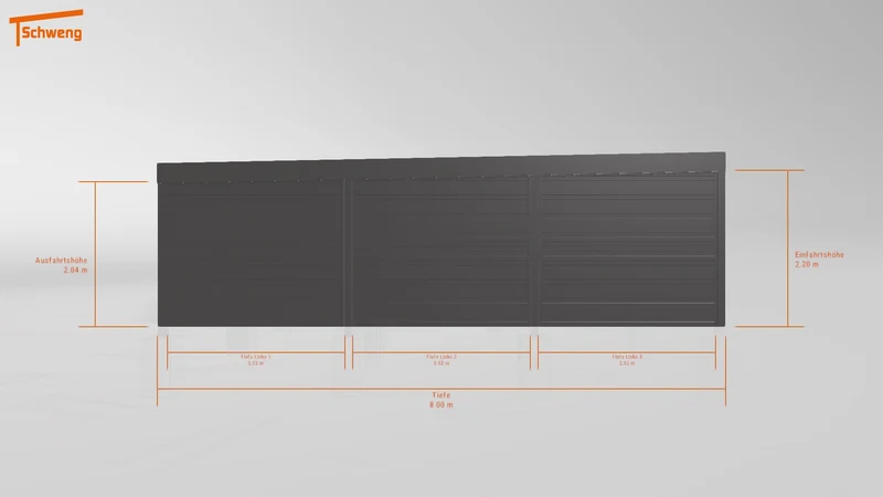 #DE Schweng Flachdachcarport C600+ (ID n542d5) #MTG