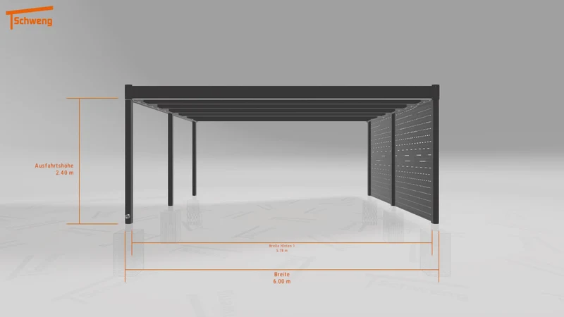 #DE Schweng Flachdachcarport C600 (ID x7ny78) #MTG