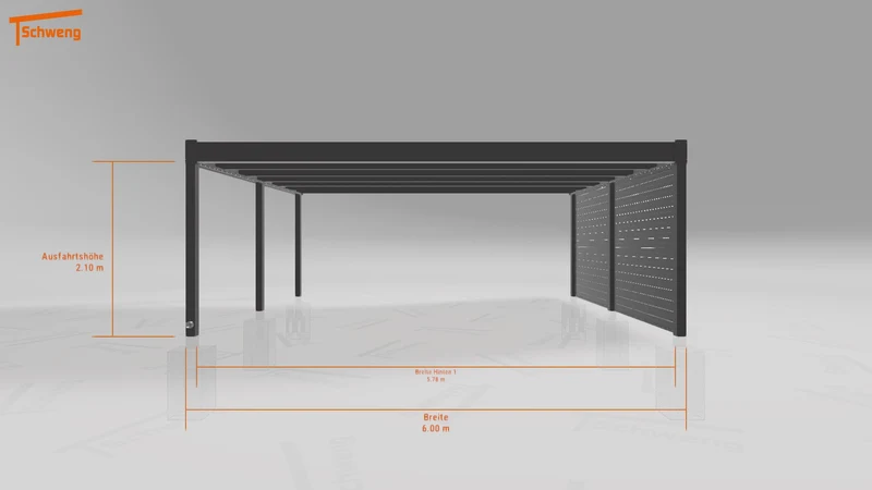 #DE Schweng Flachdachcarport C600+ (ID ygn5gk) #MTG