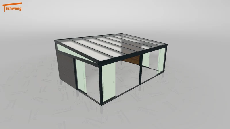 #DE Schweng Terrassenüberdachung S400 (ID qdwryw)