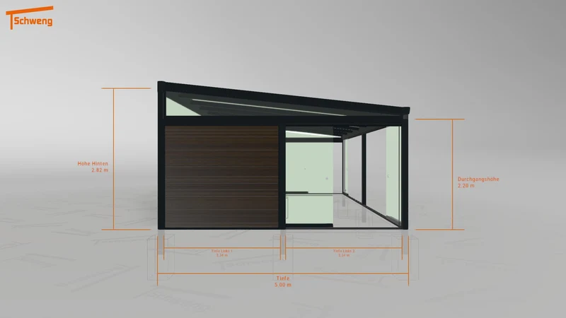 #DE Schweng Terrassenüberdachung S400 (ID qdwryw)