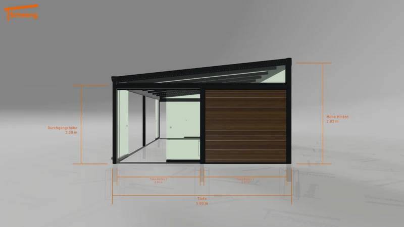 #DE Schweng Terrassenüberdachung S400 (ID qdwryw)