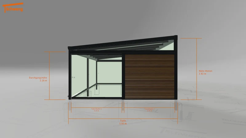 #DE Schweng Terrassenüberdachung S400 (ID rjzq5k)